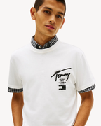 Tommy Jeans - Tjm Reg City Sign SS Tee Ext - Ecru