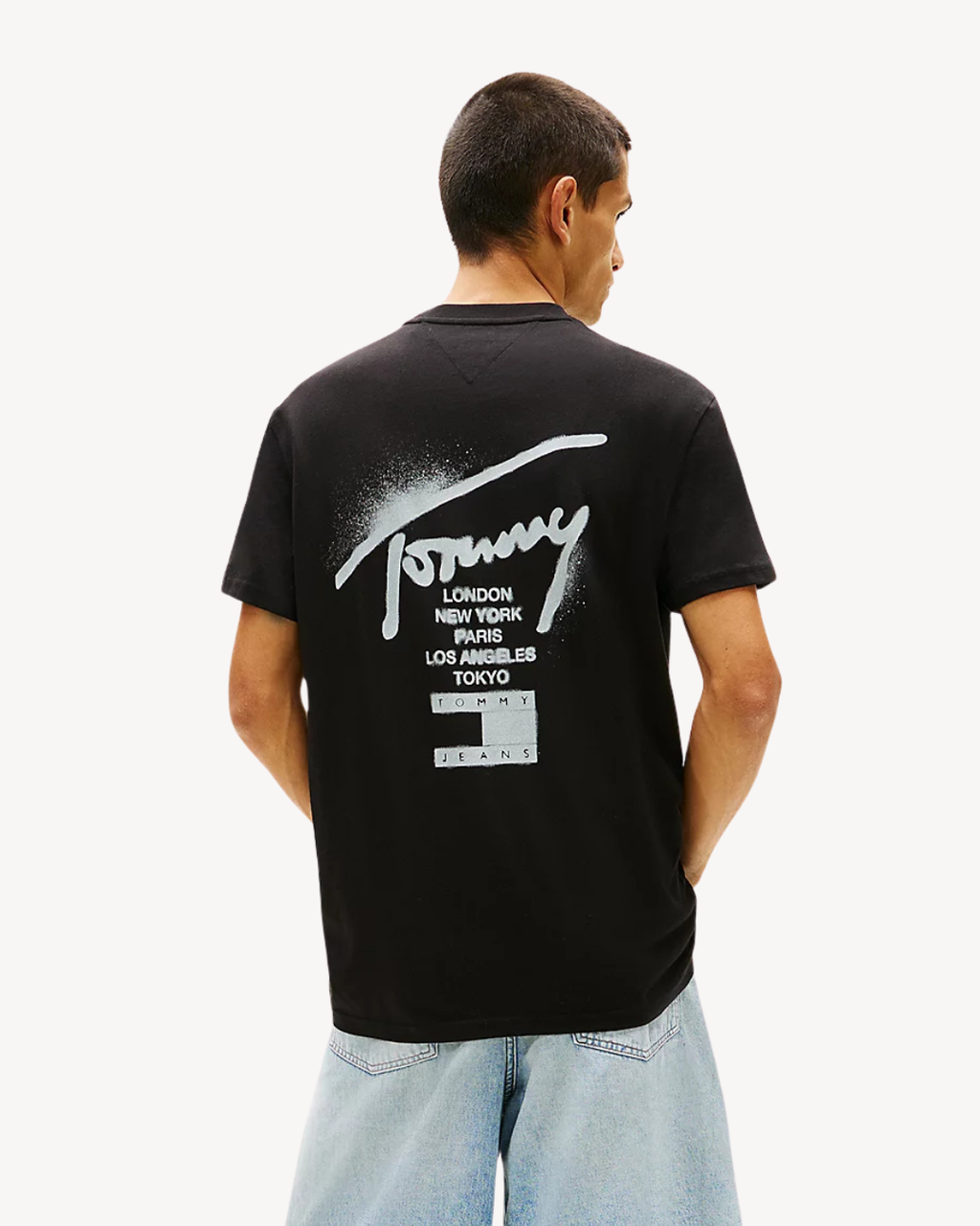 Tommy Jeans - Tjm Reg City Sign SS Tee Ext - Nero