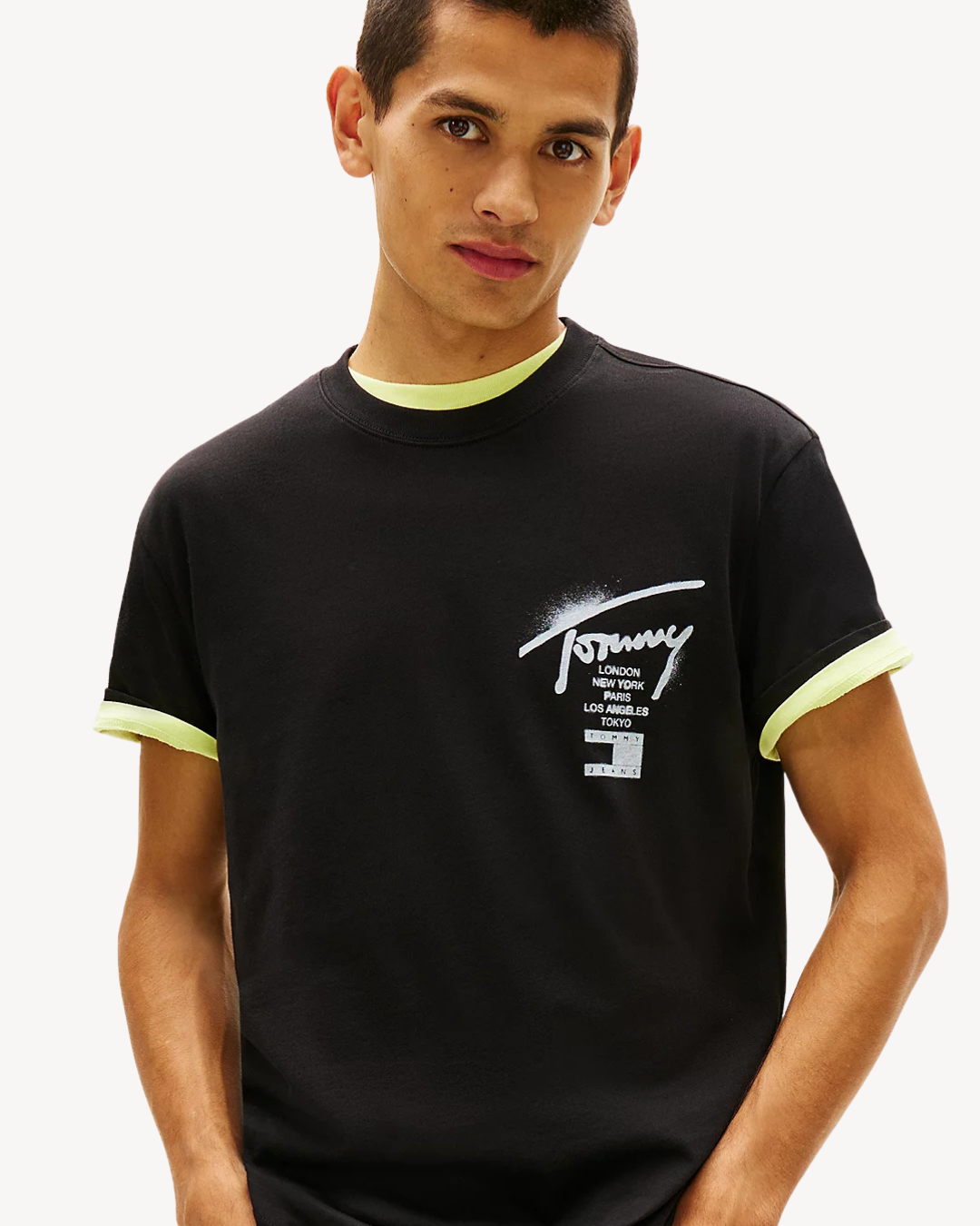 Tommy Jeans - Tjm Reg City Sign SS Tee Ext - Nero