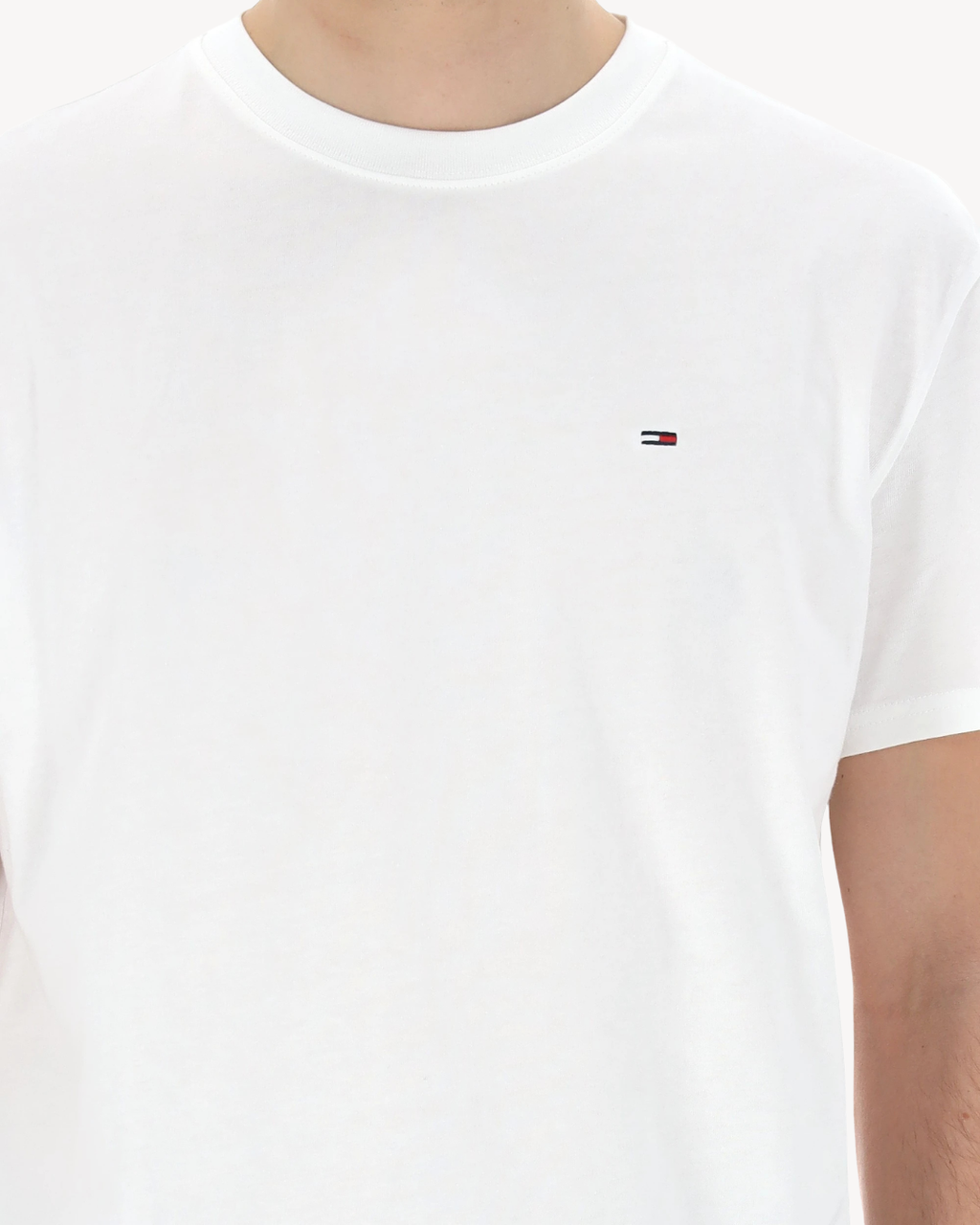 Tommy Jeans - Tjm Reg Sflag SS Tee Ext - Ecru