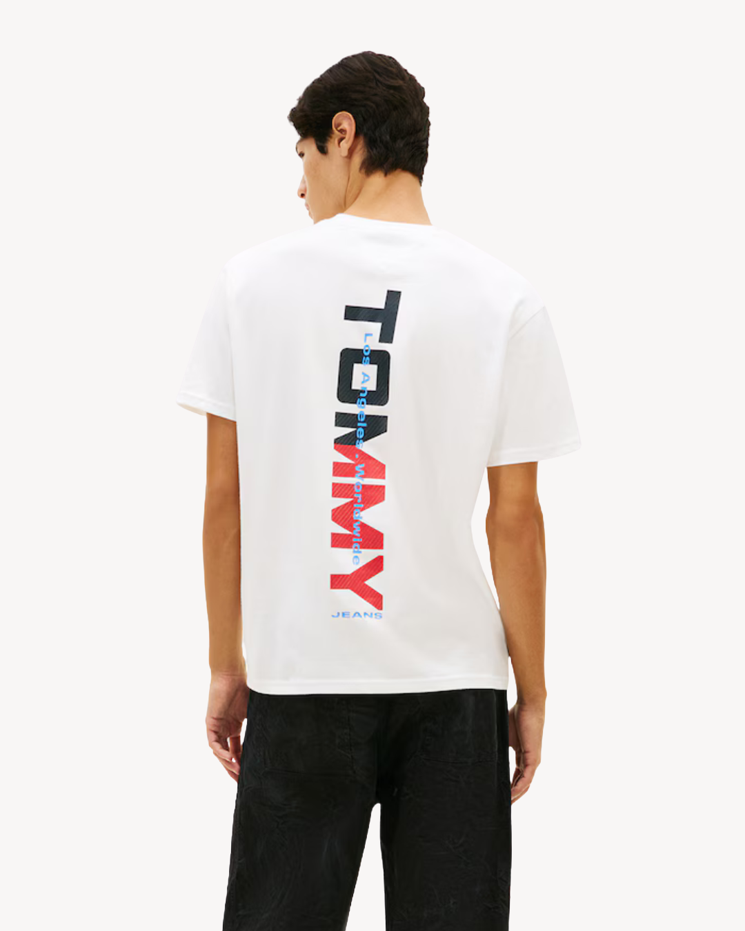 Tommy Jeans - Tjm Rlx LA Backprint SS Tee Ext - Ecru