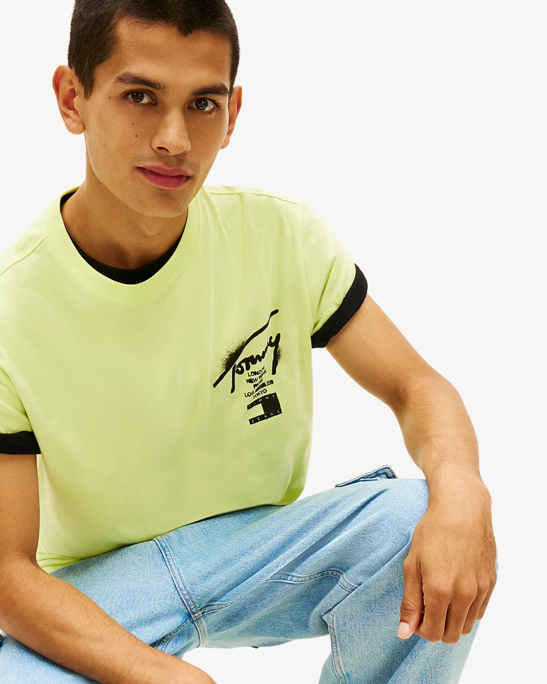 Tommy Jeans - Tjm Reg City Sign SS Tee Ext - Lime