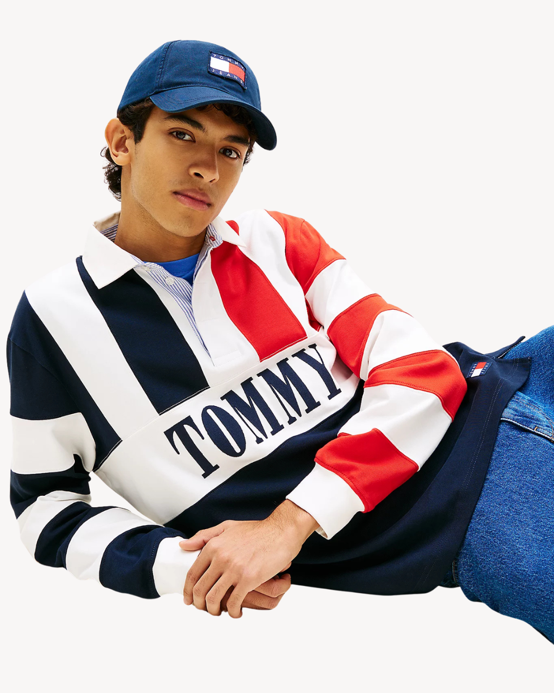 Tommy Jeans - Tjm Rlx Archive Rugby Ext - Blu