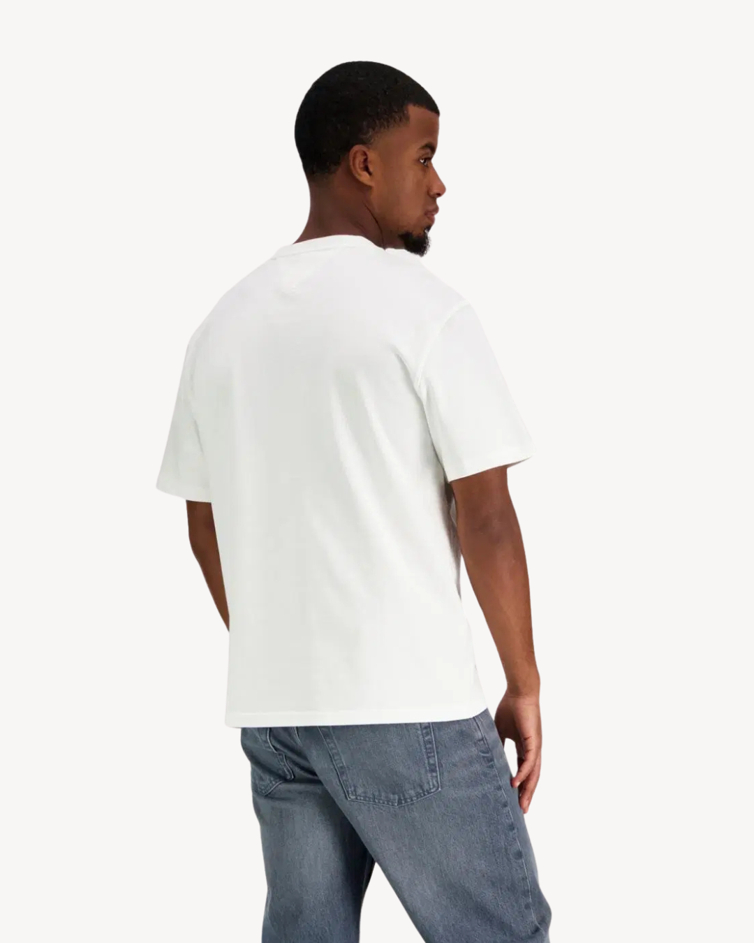 Tommy Jeans - Tjm Rlx Sflag SS Tee - Ecru