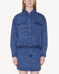 Obey - Trinity Wrinkle Denim Shirt - Stonewash Indigo