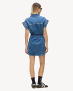 Karl Lagerfeld Jeans - KLJ Belted Denim Dress - Blu