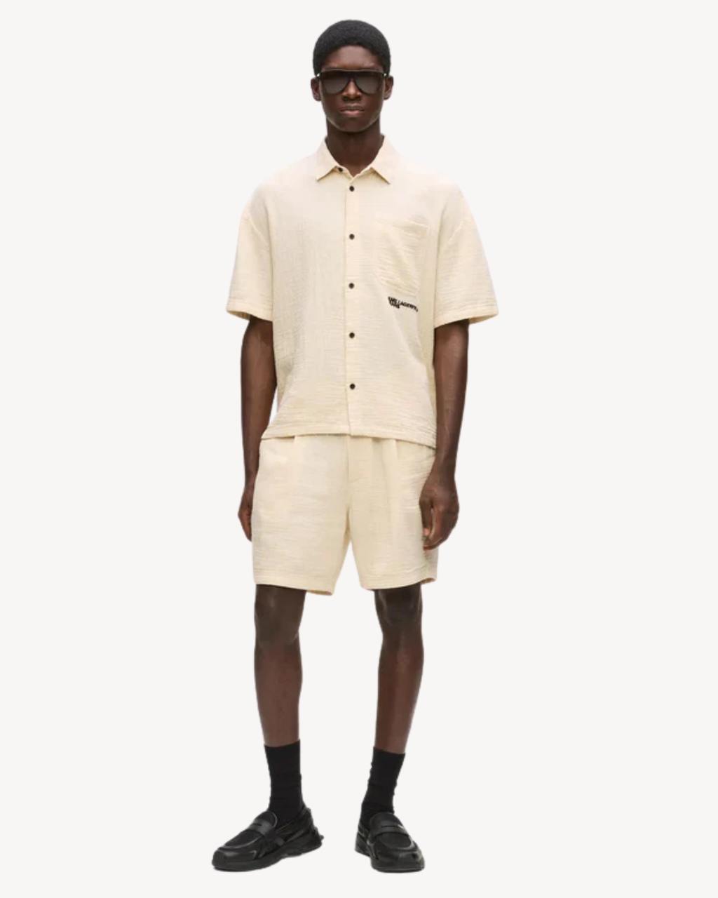 Karl Lagerfeld Jeans - KLJ Crinkled Short - Beige