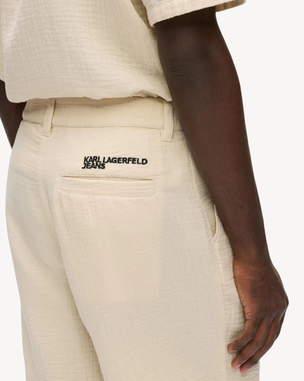 Karl Lagerfeld Jeans - KLJ Crinkled Short - Beige