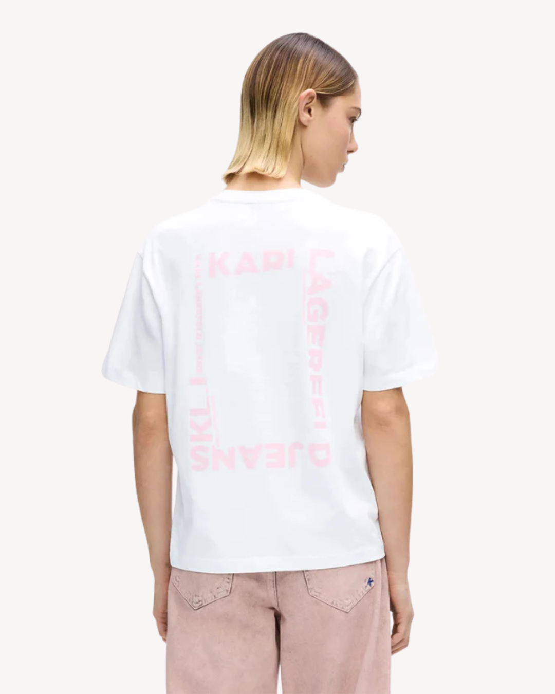 Karl Lagerfeld Jeans - KLJ Reg SS Frame Tee - Bianco