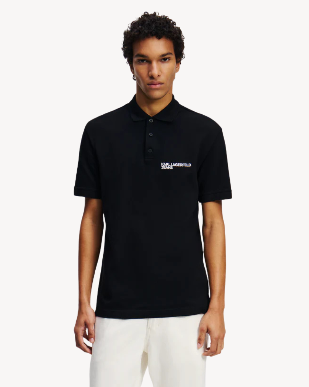 Karl Lagerfeld Jeans - KLJ Regular Pique Polo - Nero