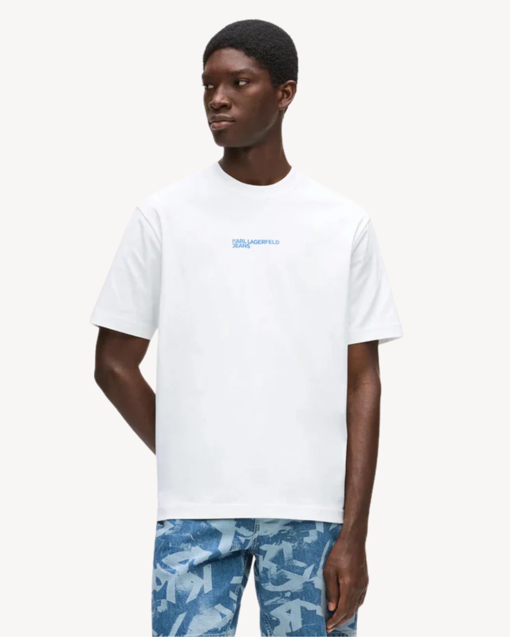 Karl Lagerfeld Jeans - KLJ Relax Karl Tee - Bianco