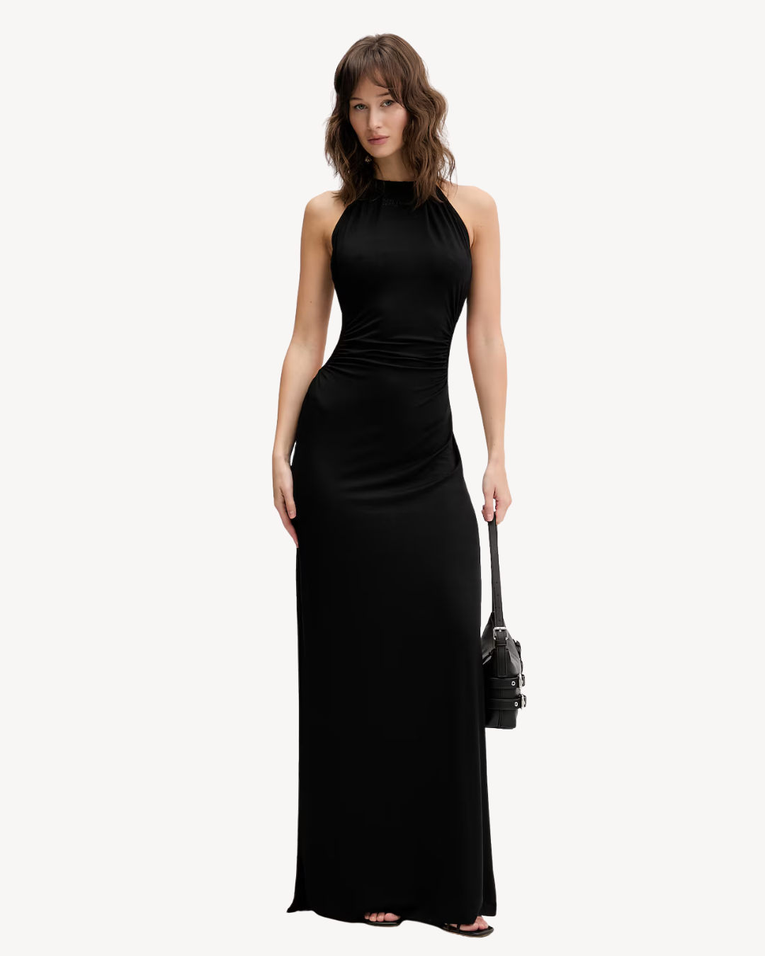 Karl Lagerfeld Jeans - KLJ Ruched Maxi Dress - Nero