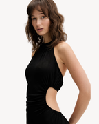 Karl Lagerfeld Jeans - KLJ Ruched Maxi Dress - Nero