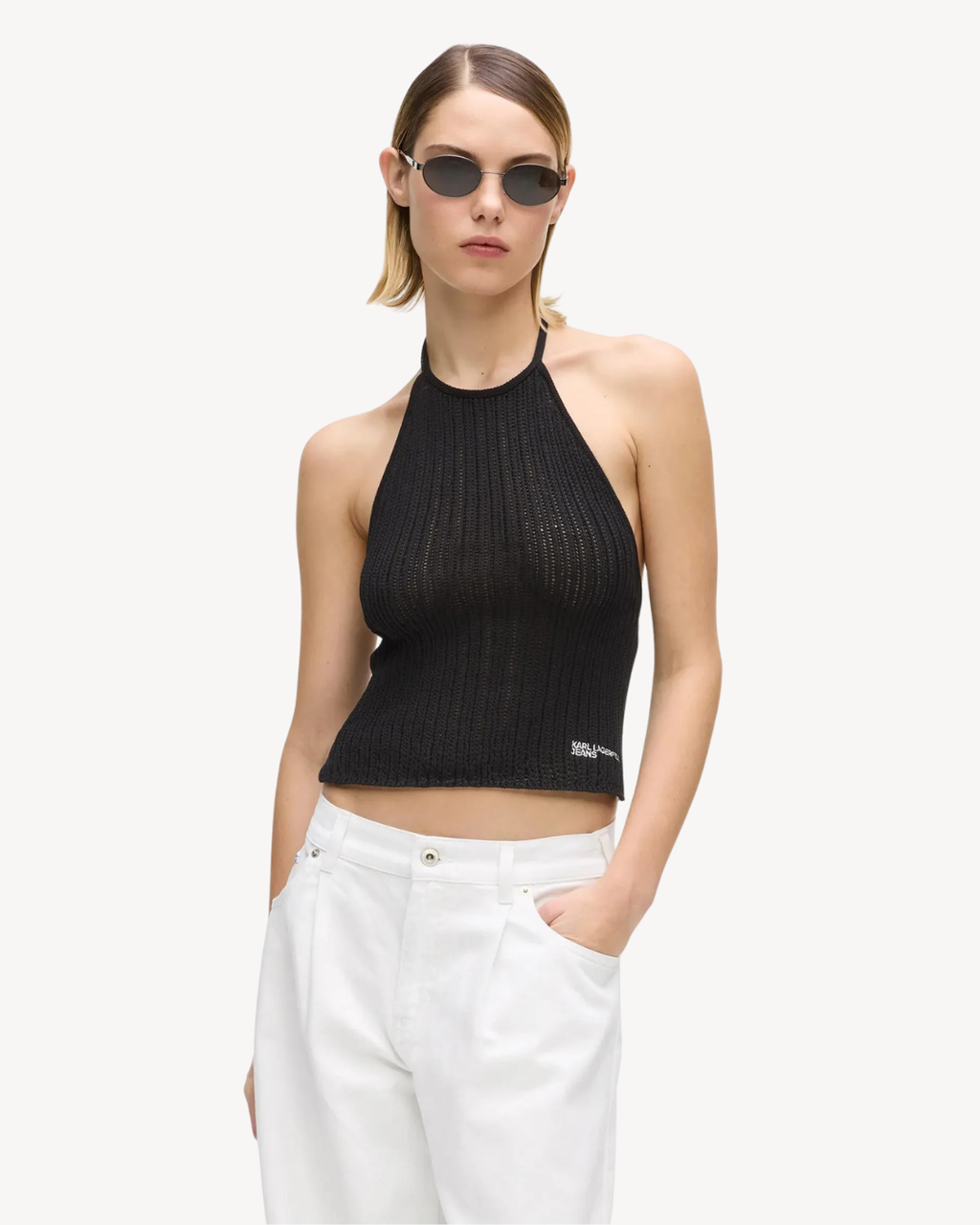 Karl Lagerfeld Jeans - KLJ Textured Top - Nero