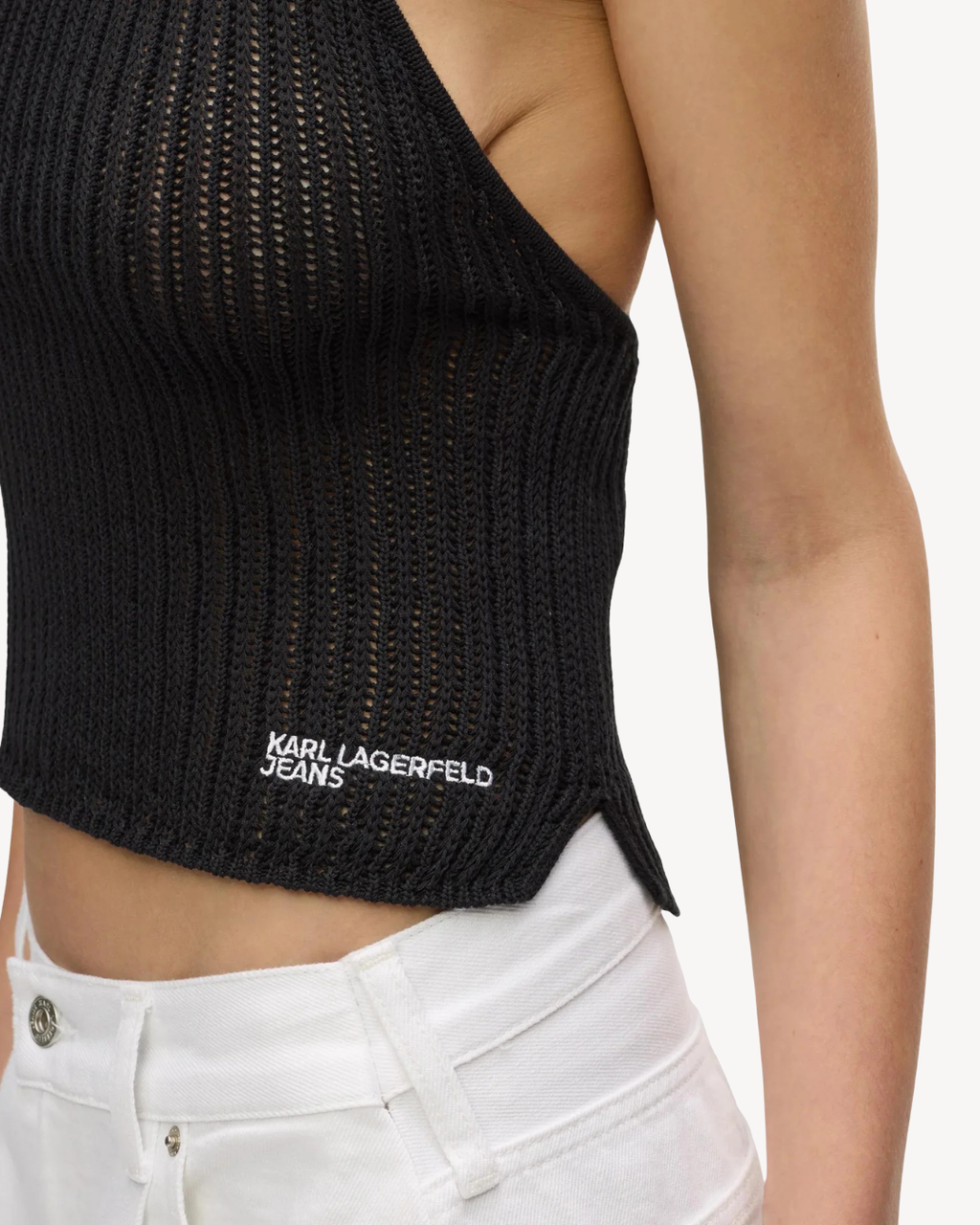 Karl Lagerfeld Jeans - KLJ Textured Top - Nero