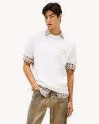 Tommy Jeans - Tjm 90S Bubble Flag SS Tee - Ecru