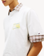Tommy Jeans - Tjm 90S Bubble Flag SS Tee - Ecru