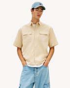 Tommy Jeans - Tjm Boxy Skater Shirt - Beige