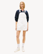 Tommy Jeans - Denim Dungaree Dress Flag - Bianco