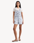 Tommy Jeans - Mia Dungaree Short Ext - Blu