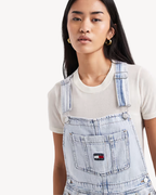 Tommy Jeans - Mia Dungaree Short Ext - Blu