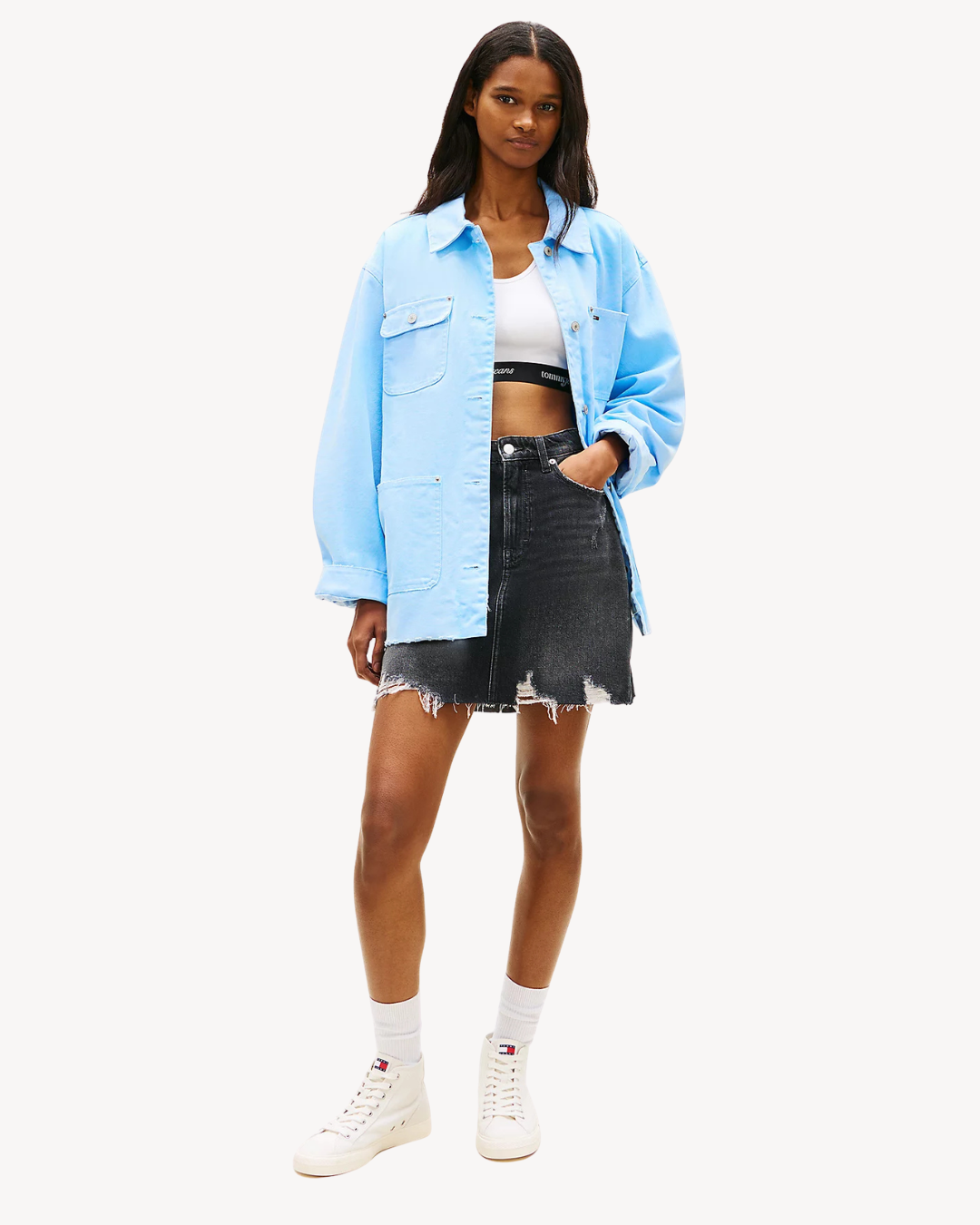 Tommy Jeans - Mom UH Skirt - Nero