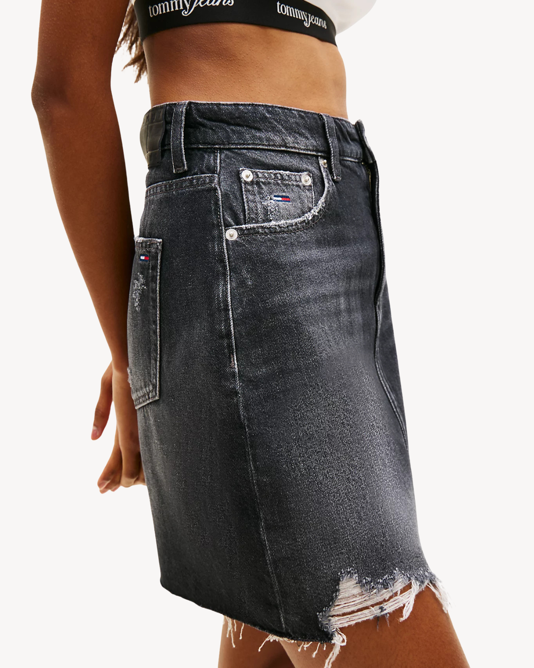 Tommy Jeans - Mom UH Skirt - Nero