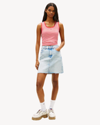 Tommy Jeans - Mom UH Skirt - Blu