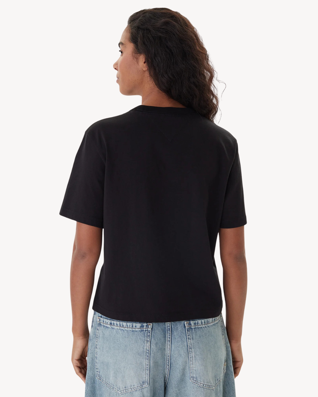 Tommy Jeans - Tjw Boxy Badge Tee Ext - Nero