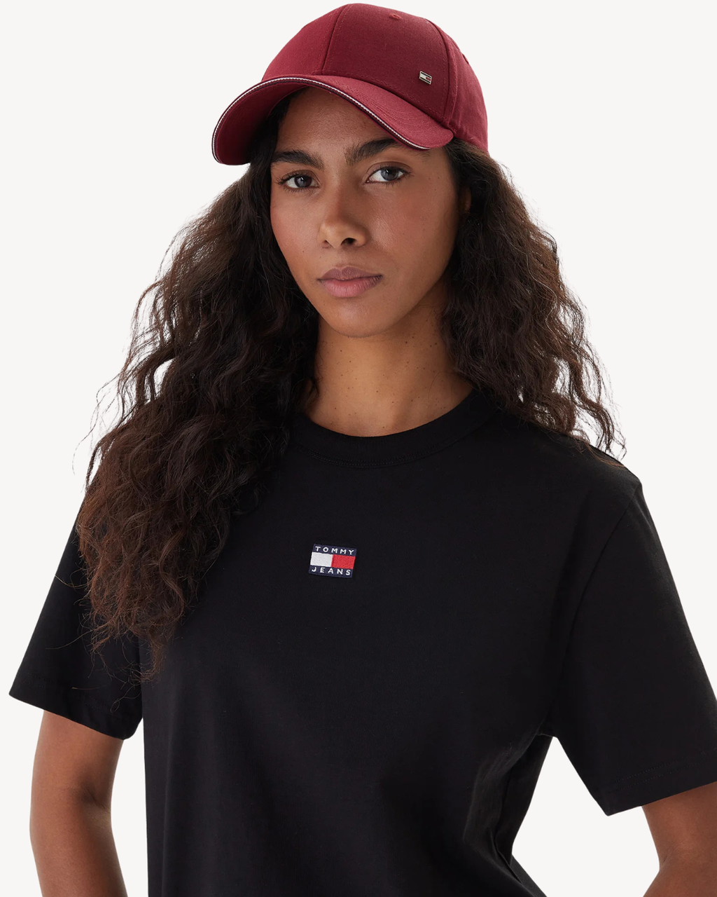 Tommy Jeans - Tjw Boxy Badge Tee Ext - Nero