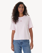 Tommy Jeans - Tjw Boxy Badge Tee Ext - Rosa