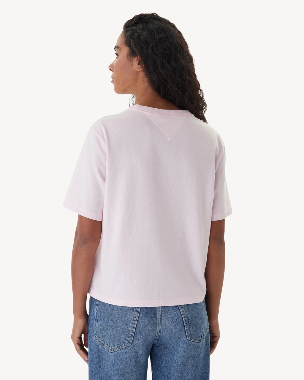 Tommy Jeans - Tjw Boxy Badge Tee Ext - Rosa