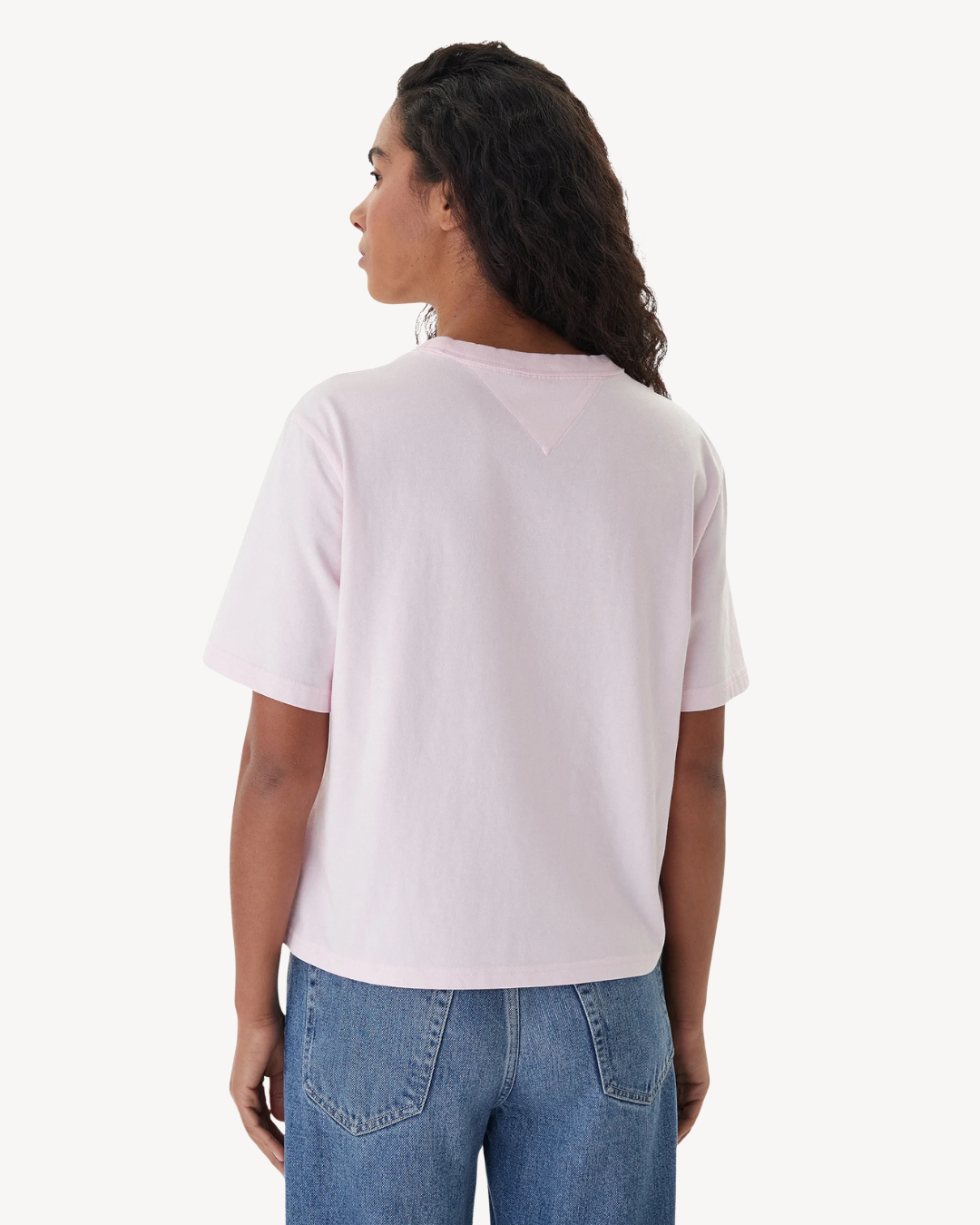 Tommy Jeans - Tjw Boxy Badge Tee Ext - Rosa