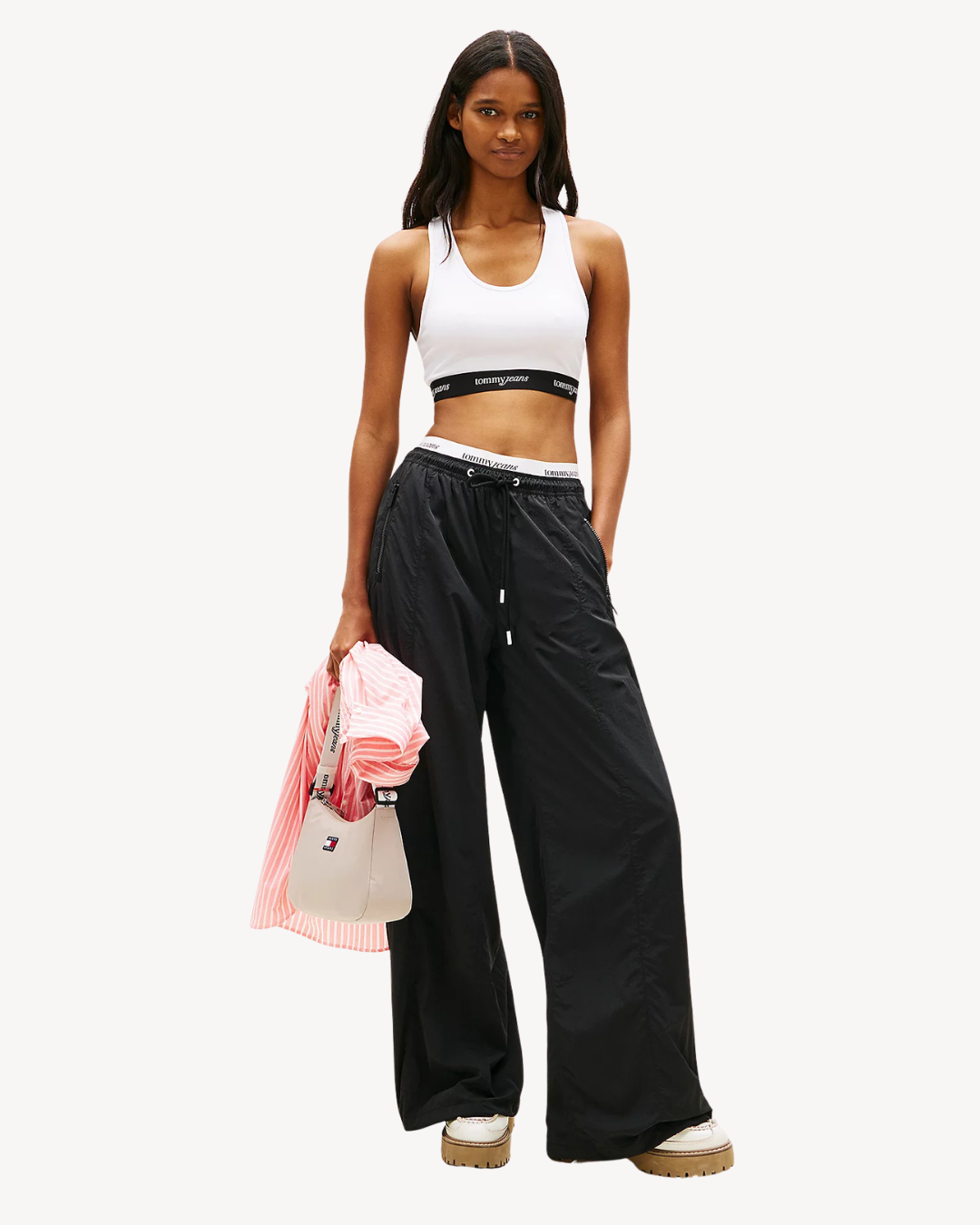 Tommy Jeans - Tjw Crp Tape Bra Top - Ecru