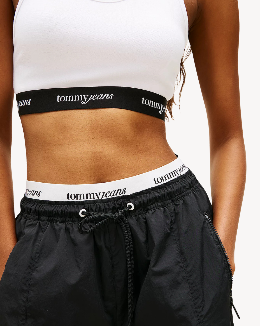 Tommy Jeans - Tjw Crp Tape Bra Top - Ecru