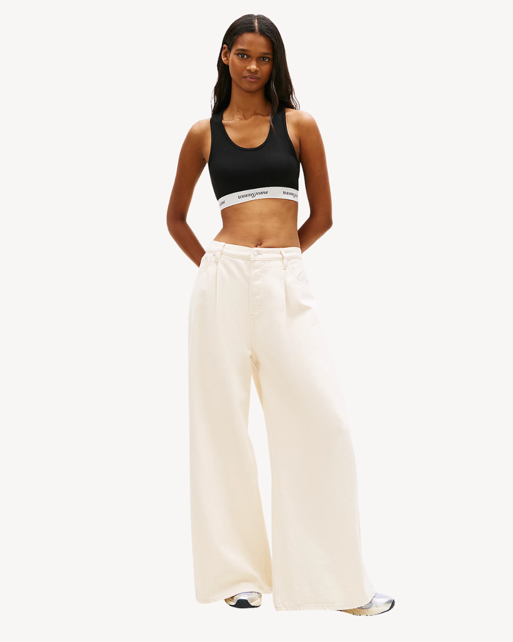 Tommy Jeans - Tjw Crp Tape Bra Top - Nero