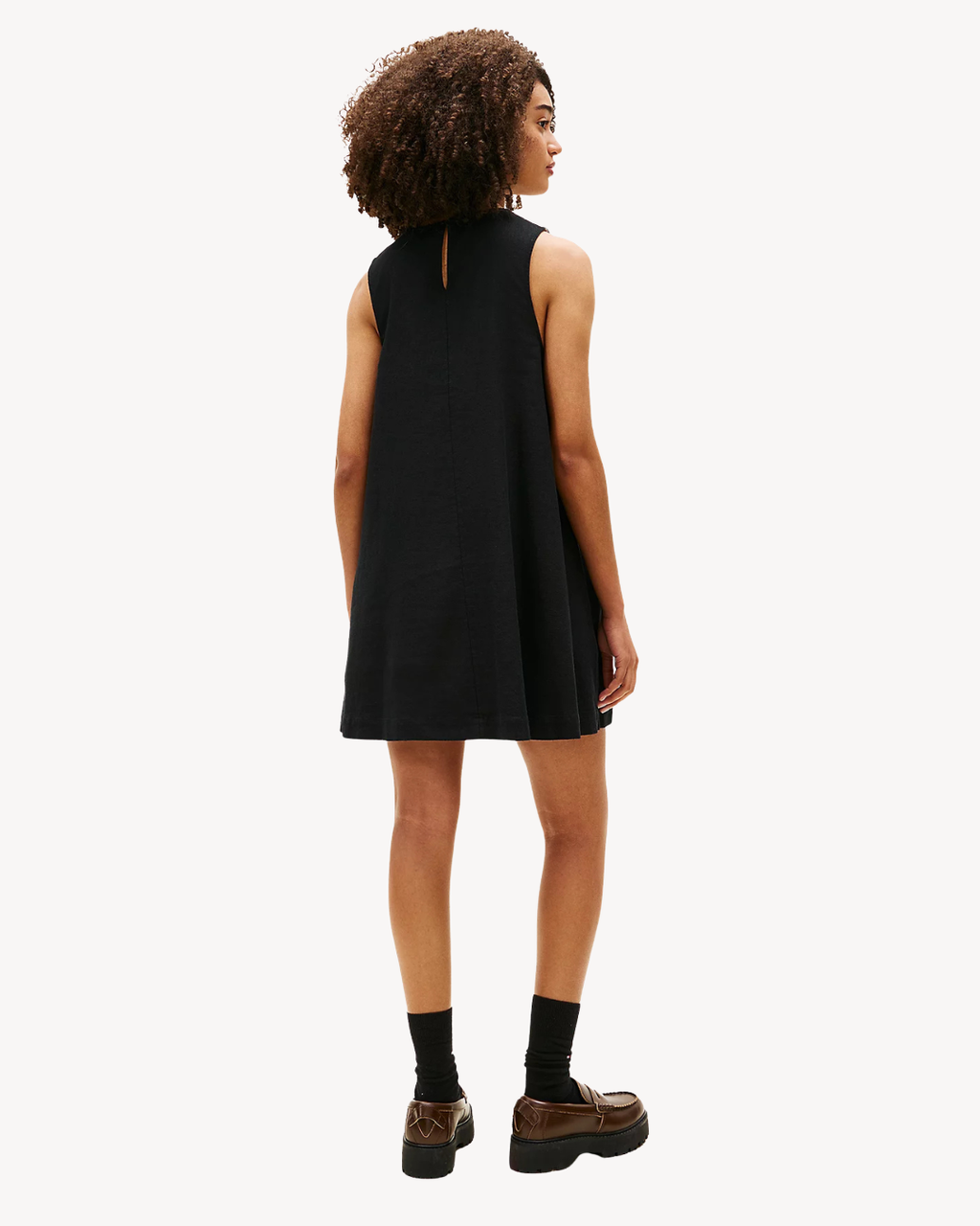 Tommy Jeans - Tjw Linen A-Line Dress Ext - Nero