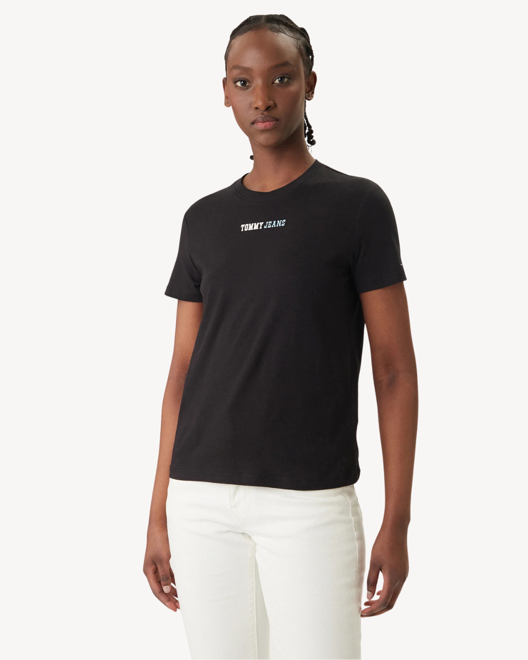 Tommy Jeans - Tjw Reg Essential Logo 2 Tee Ext - Nero