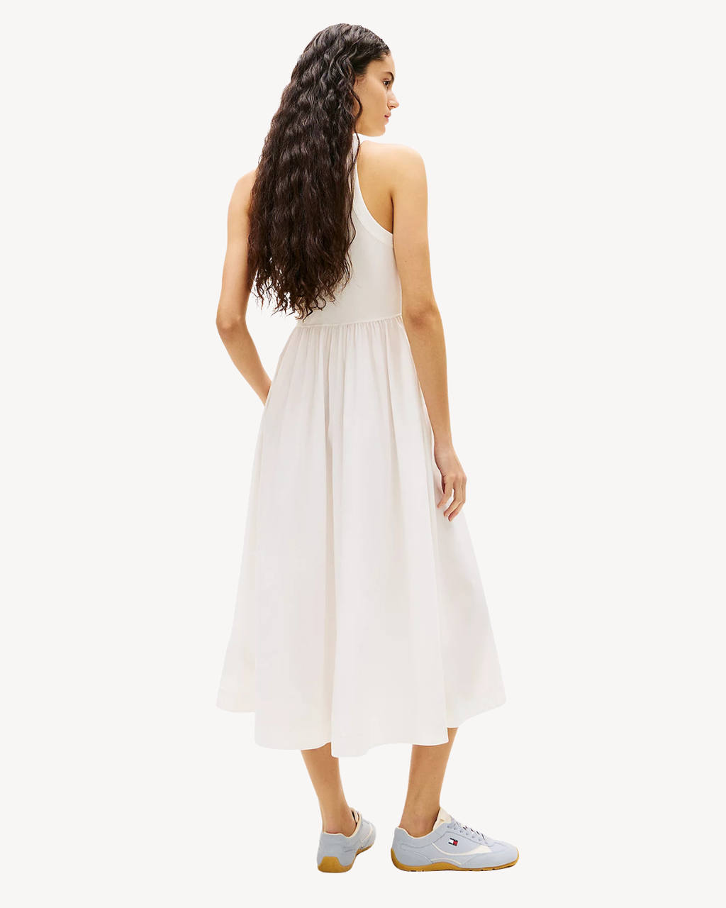 Tommy Jeans - Tjw Rib Poplin Tank Dress Ext - Ecru