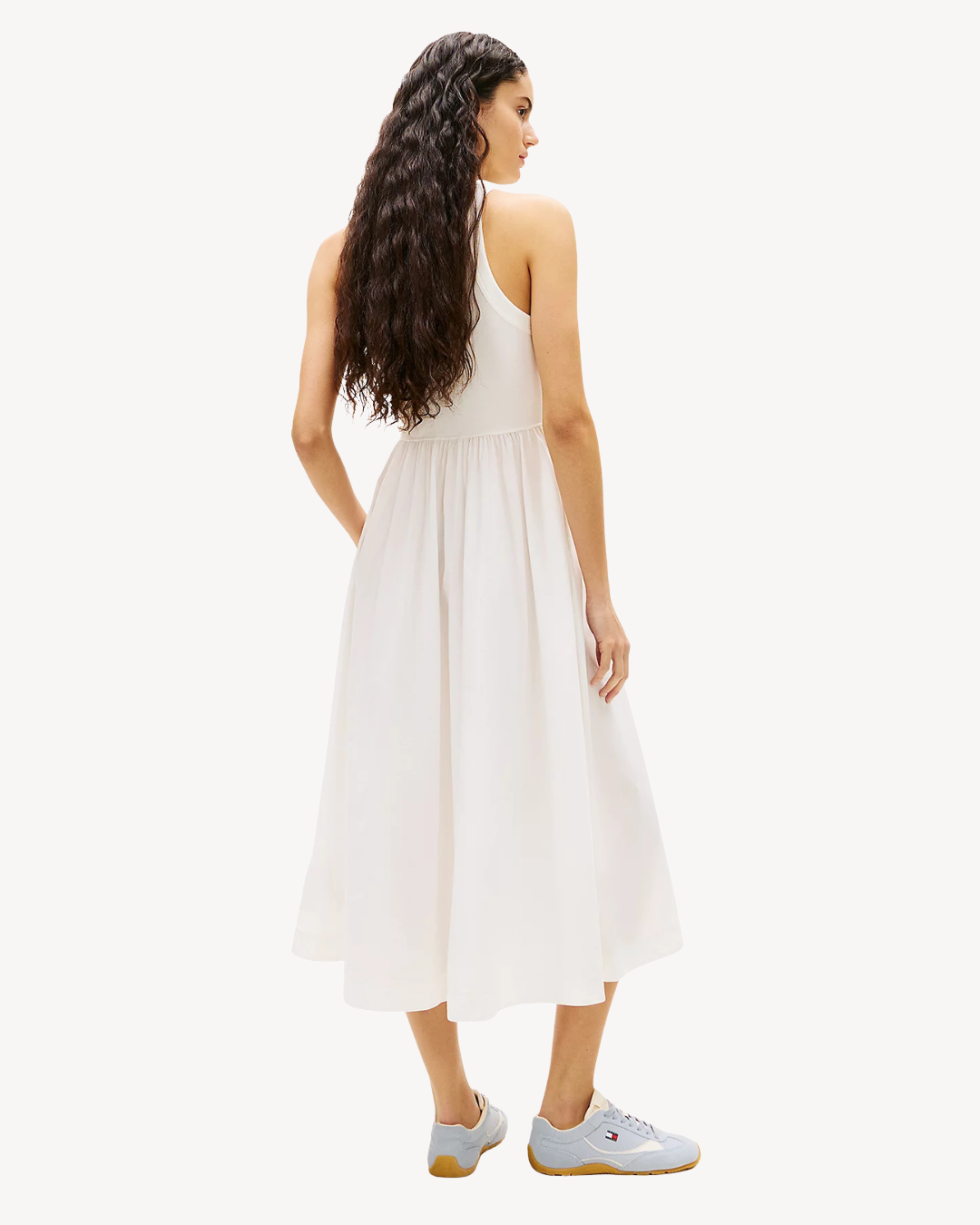Tommy Jeans - Tjw Rib Poplin Tank Dress Ext - Ecru