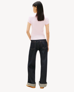 Tommy Jeans - Tjw Slim Wavy Flag Tee Ext - Rosa