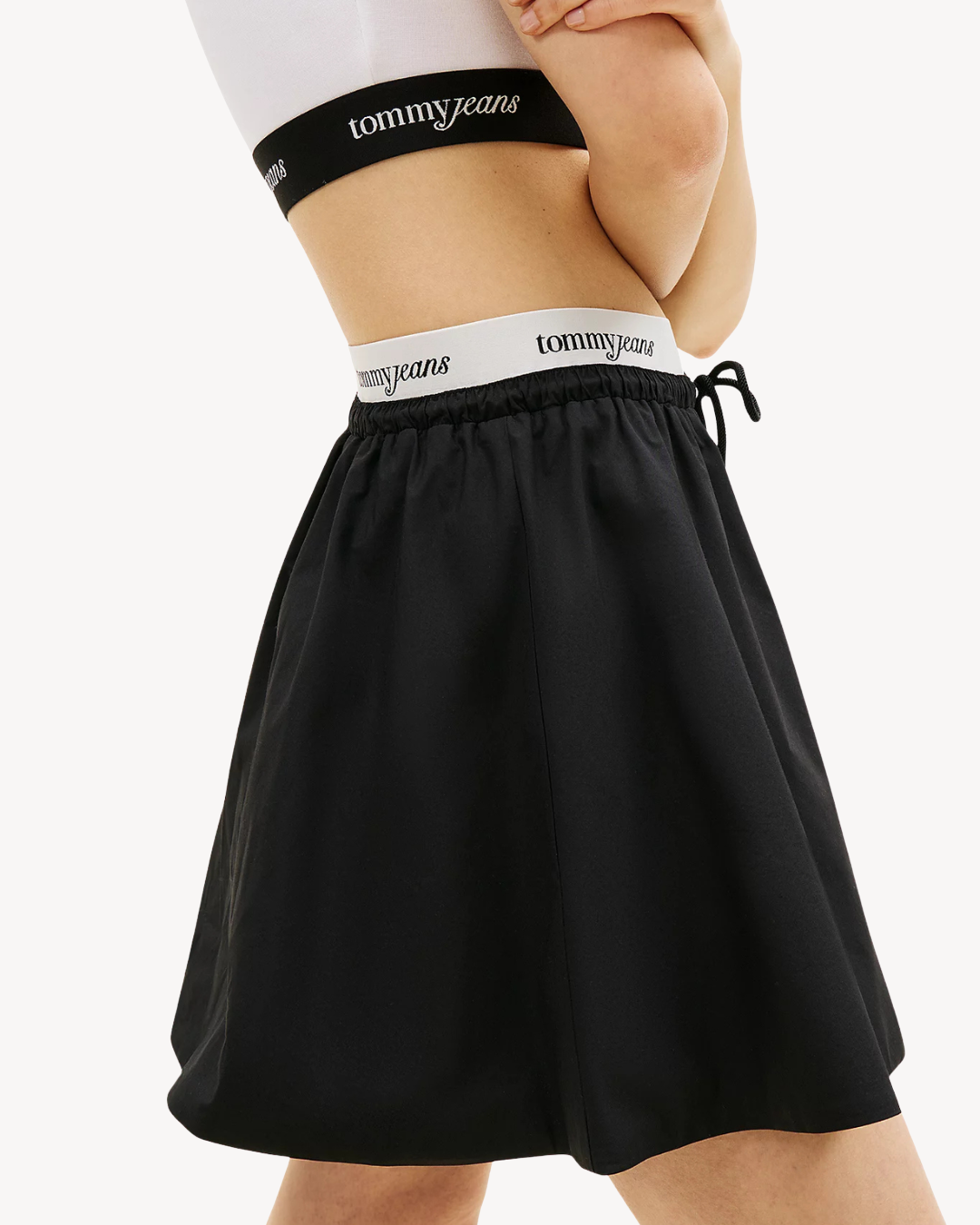 Tommy Jeans - Tjw Waistband Poplin Skirt - Nero