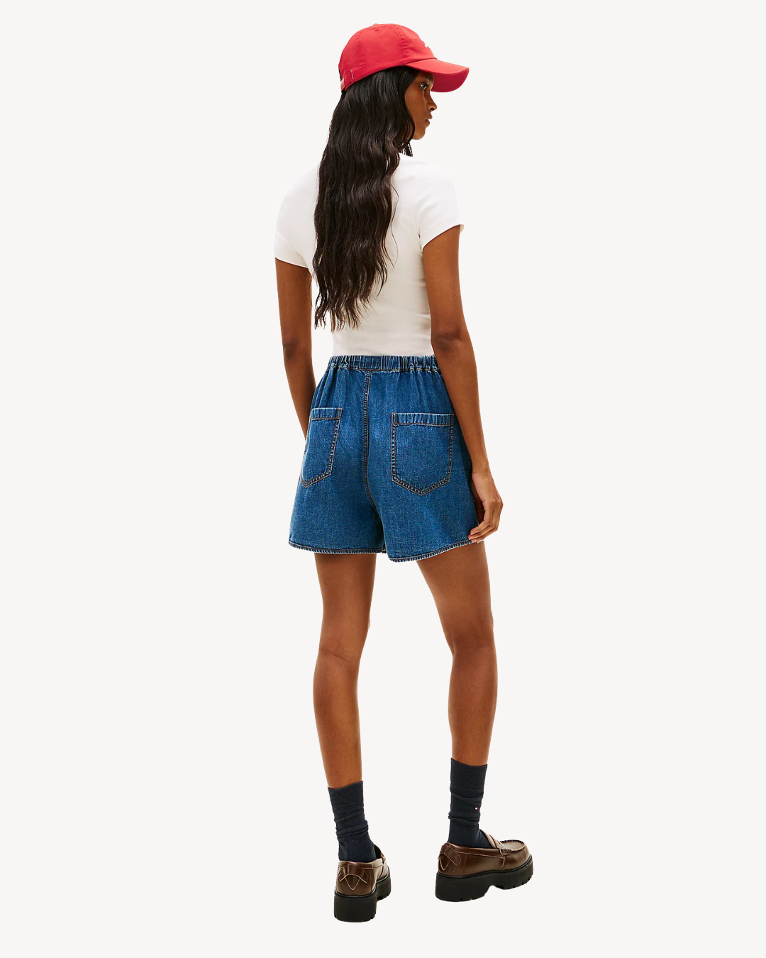 Tommy Jeans - Tjw Ess Chambray Short Ext - Blu