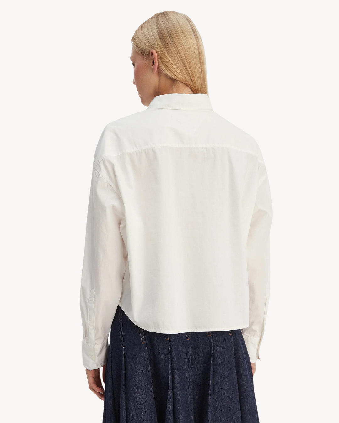 Tommy Jeans - Tjw Essential Crop Shirt - Ecru