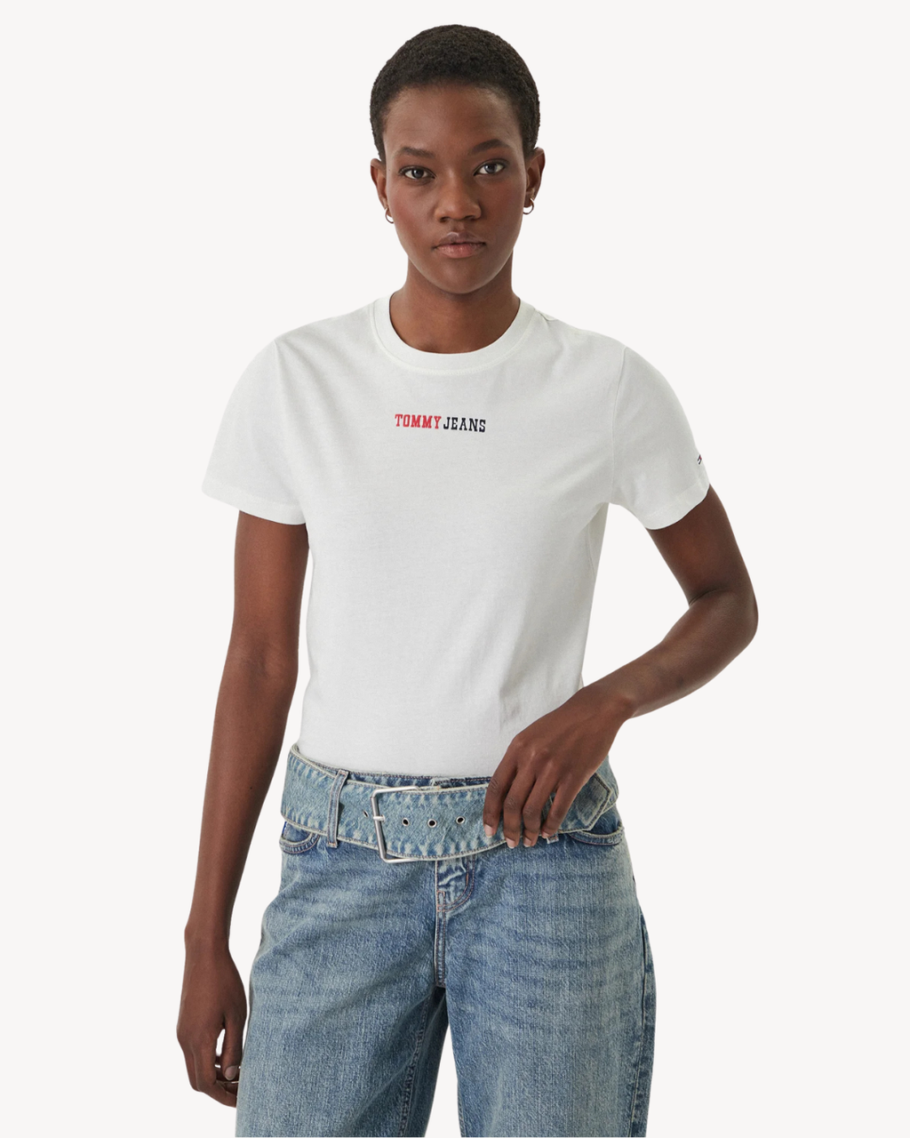 Tommy Jeans - Tjw Reg Essential Logo 2 Tee Ext - Ecru