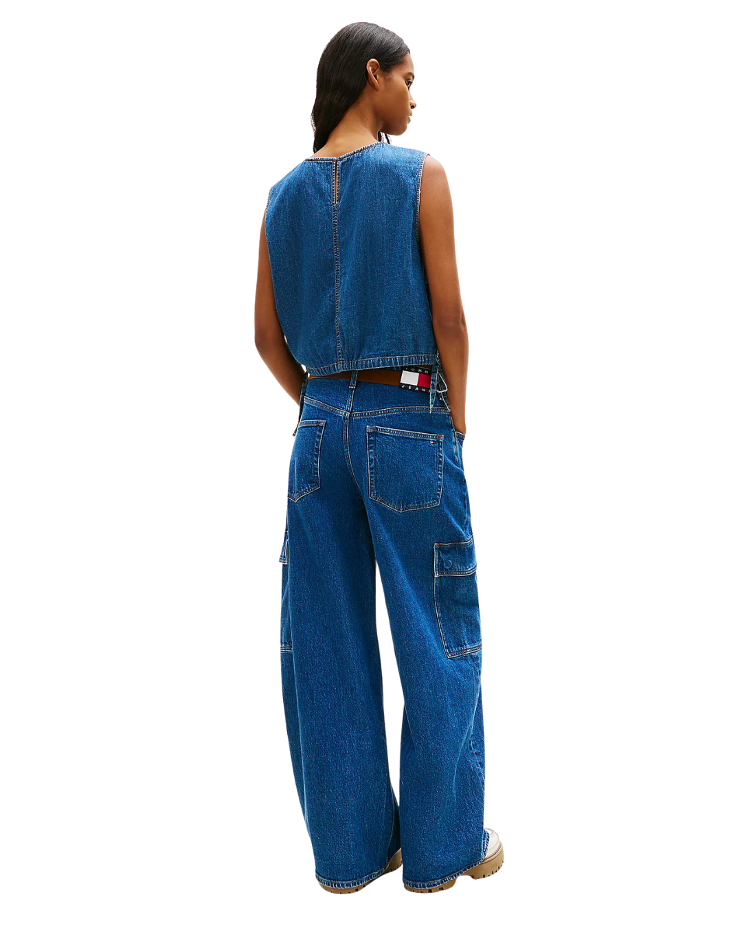 Tommy Jeans - Tjw Tie Side Chambray Blouse - Blu