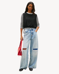 Tommy Jeans - Tjw Tie Side Linen Blouse - Nero