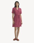 Nice Things - "Dotted Checks Print" Dress - Rosa
