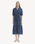 Nice Things - "Calico Embroidery" Dress - Intense Blue