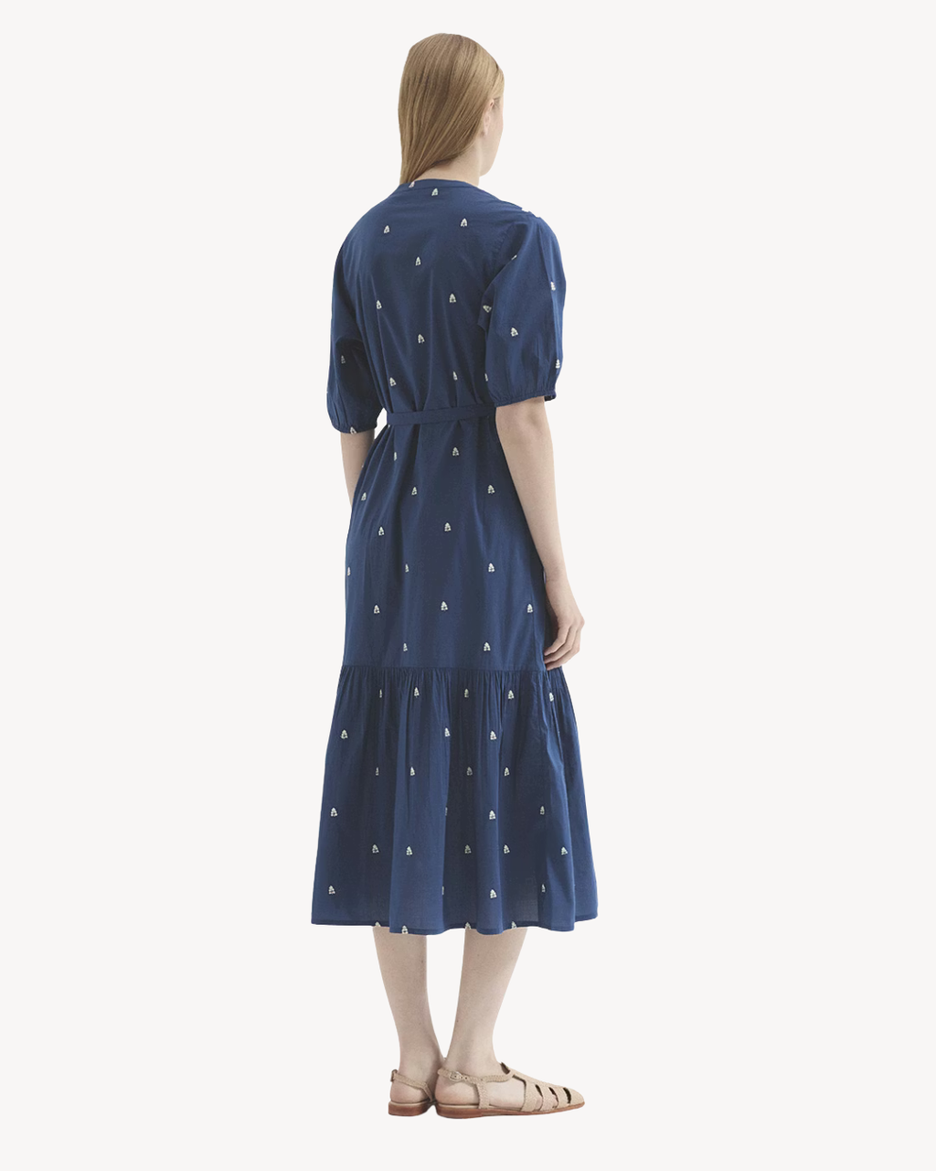 Nice Things - "Calico Embroidery" Dress - Intense Blue